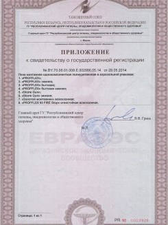 2015.03.25 Бугульма - Приложение к сертификату, Профили поливинилхлоридные системы Rehau.